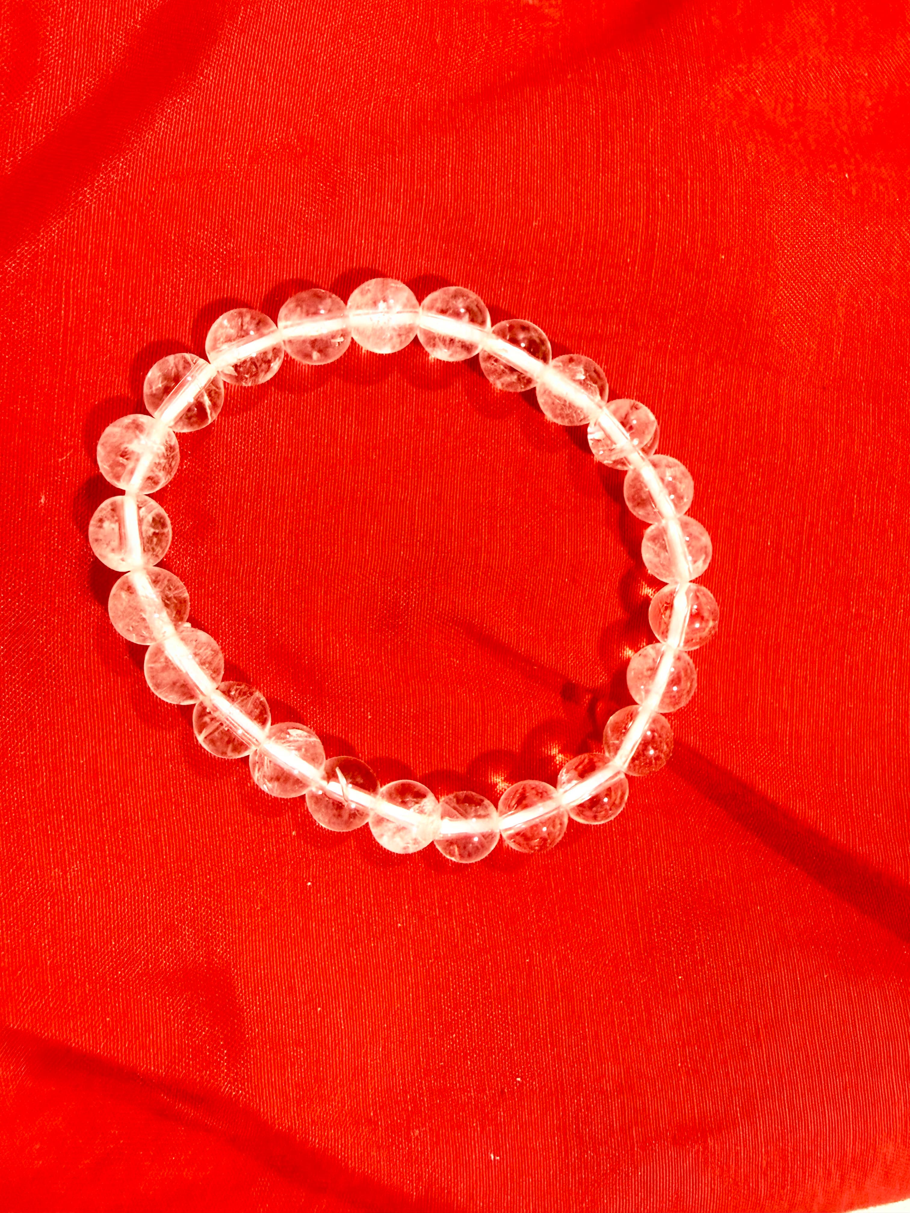Natural Clear Quartz Crystal Bracelet | The Master Healer for Clarity & Energy